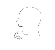 Avoid protruding the jaw and tightening the lips